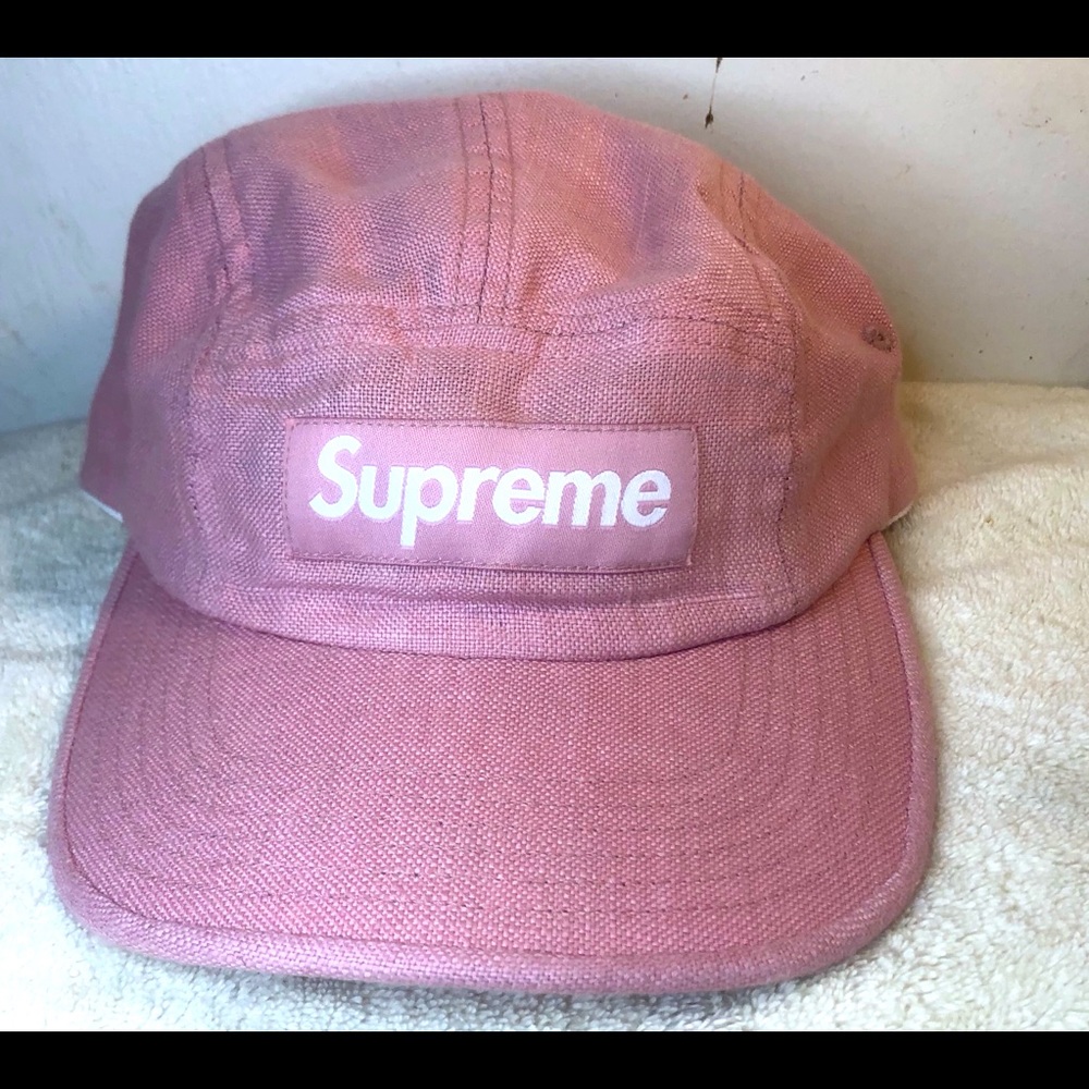 ⚠️SOLD⚠️Supreme Linen Camp Cap “Dusty Purple”.